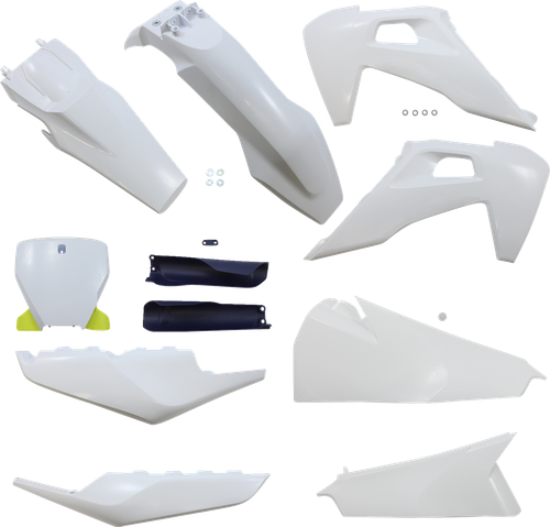 ACERBIS - 2726557428 - Full Body Kit - '22 OEM White/Black/Yellow - Husqvarna '19-'22