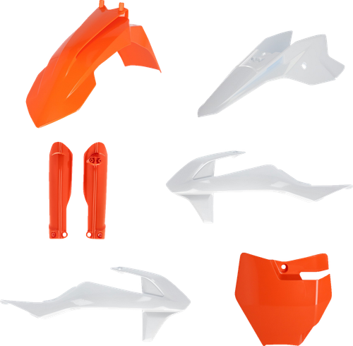 ACERBIS - 2980587705 - Full Body Kit - '23 OEM Orange/White - Gas Gas | KTM - MC/SX '16-'24