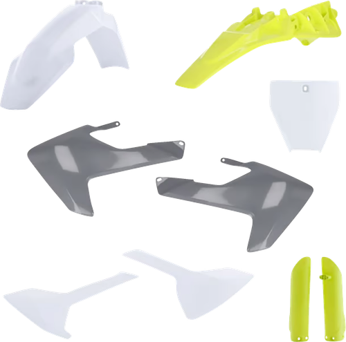 ACERBIS - 2686467705 - Full Body Kit - '23-'24 OEM White/Gray/Yellow - Husqvarna - TC '18-'24