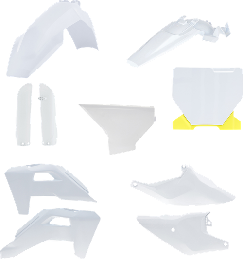 ACERBIS - 2987418211 - Full Body Kit -'25 OEM White/Yellow - Husqvarna - TC '25
