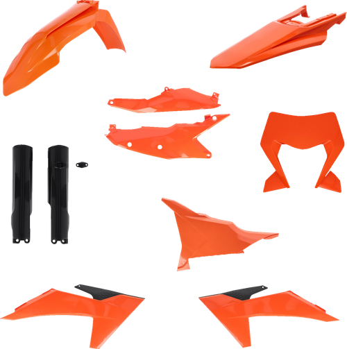 ACERBIS - 2986558211 - Full Body Kit - '25 OEM Orange/Black - KTM - EX/XC/XW '24-'25