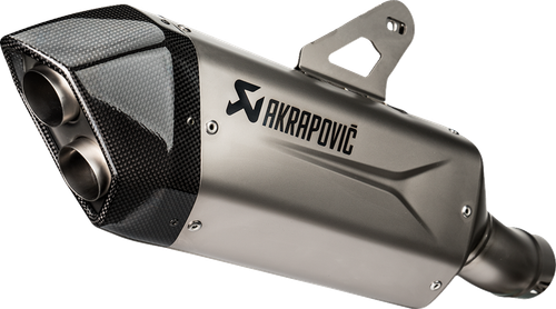 AKRAPOVIC - S-B13SO4-HJGT - Slip-On Line Muffler - Titanium - Silver - BMW R 1300 GS