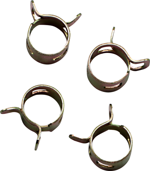 ALL BALLS - FS00055 - Refill Clamp Kit - Fuel Line/Band - Parallel Ear - Gold - 10.4 mm - 4 Pack