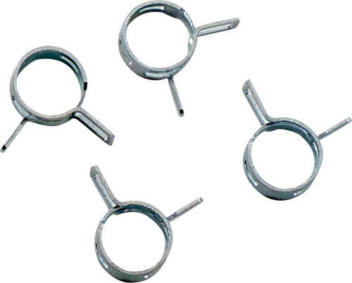 ALL BALLS - FS00059 - Refill Clamp Kit - Fuel Line/Band - Parallel Ear - Silver - 10 mm - 4 Pack