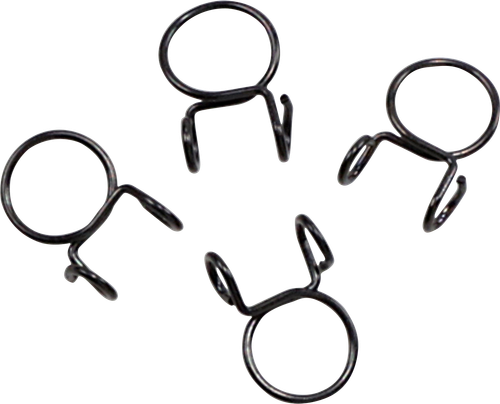 ALL BALLS - FS00062 - Refill Clamp Kit - Fuel Line/Wire - Parallel Ear - Black - 10 mm - 4 Pack