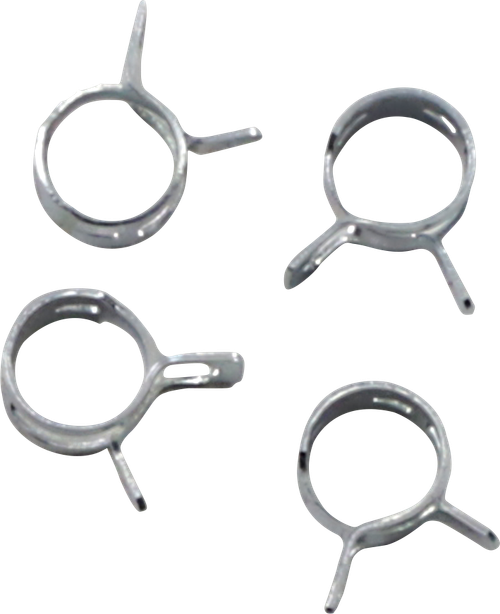 ALL BALLS - FS00068 - Refill Clamp Kit - Fuel Line/Band - Parallel Ear - Silver - 8 mm - 4 Pack