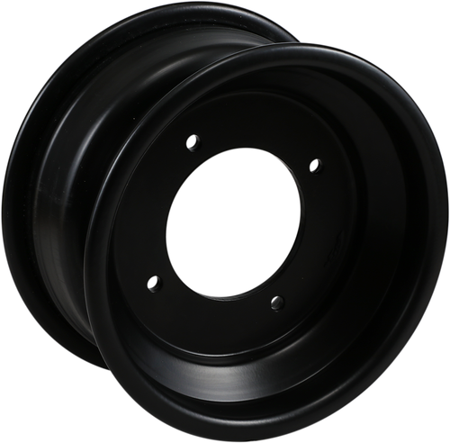 AMS - 261RL105144B3 - Wheel - Spun - Rolled-Lip - Front - Black - 10x5 - 4/144 - 3+2