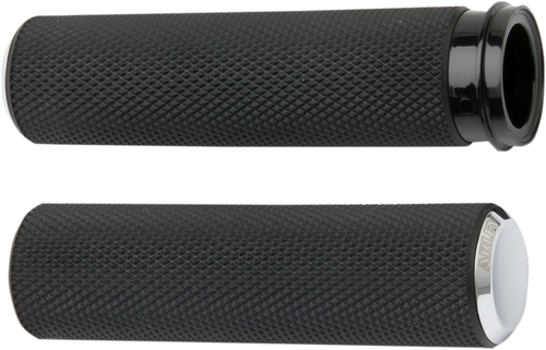 ARLEN NESS - 07-326 - Knurled Grips - TBW - Chrome
