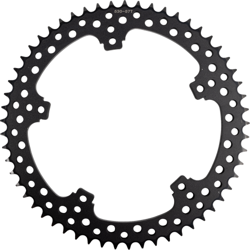 ARLEN NESS - 300-204 - Rear Sprocket - Jagged - 57 Tooth - Black - FLT/FLH