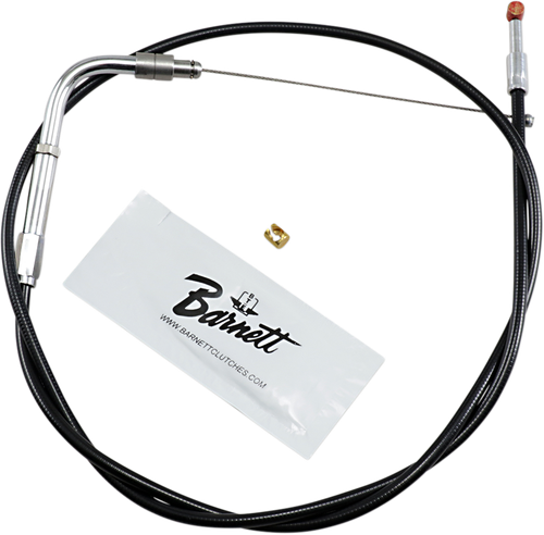BARNETT - 101303001203 - Black Vinyl Throttle Cable - +3" Size - 34" Length