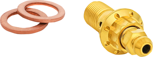 ARLEN NESS - 300-823 - Banjo Bolt with Bleeder - 10mm - Gold