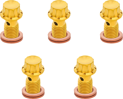 ARLEN NESS - 300-865 - Banjo Bolt 5-Pack - M12x1.25 - Gold