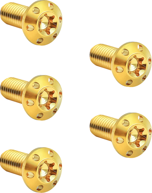 ARLEN NESS - 300-914 - Bolt Kit - Holeshot/Brake Rotor/Front - Hub Mount - Gold - 5/16-18 x 7/8" - 5 Pack