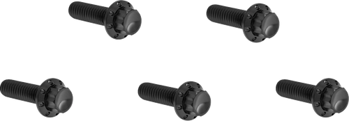 ARLEN NESS - 300-924 - Bolt Kit - Derby Cover - 12-Point - Titanium - Black
