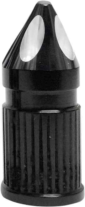 AVON GRIPS - SVC-308-ANO-SPK - Valve Stem Cap - Spike - Black - Anodized