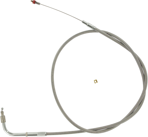 BARNETT - 102304001506 - Stainless Steel Idle Cable - +6" - Dyna/FXR/Softail