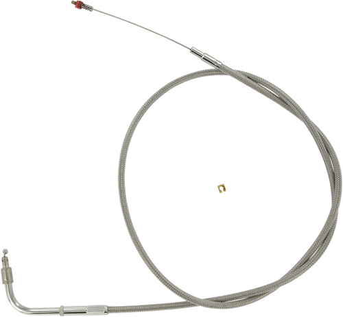 BARNETT - 102304001506 - Stainless Steel Idle Cable - +6" - Dyna/FXR/Softail
