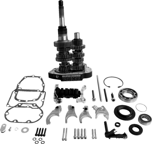 BAKER DRIVETRAIN - OD6-401-03 - Gear Set - Overdrive/6-Speed - Black - '90-'97 Harley-Davidson