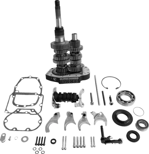 BAKER DRIVETRAIN - OD6-401P-03 - Gear Set - Overdrive/6-Speed - Black - '00-'06 Harley-Davidson