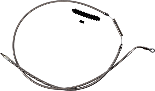 BARNETT - 10230100668 - High-Efficiency Stainless Steel Clutch Cable for Harley-Davidson - +8" - '21-'24 FLH