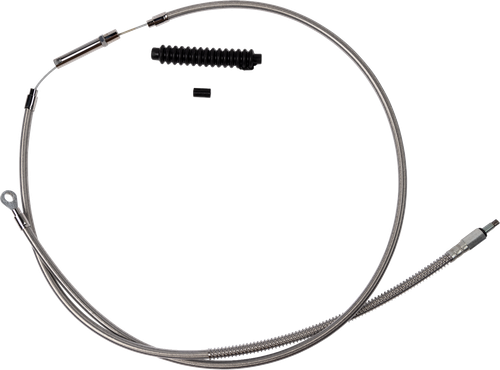 BARNETT - 10230100628 - High-Efficiency Stainless Steel Clutch Cable for Harley-Davidson - +8" - '18-'23 Softail