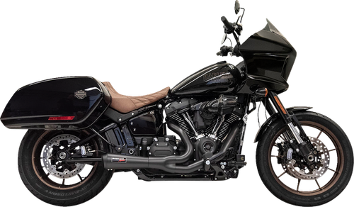 BASSANI XHAUST - 1S74RBE - 2-into-1 The Ripper Short Road Rage Exhaust System - Black