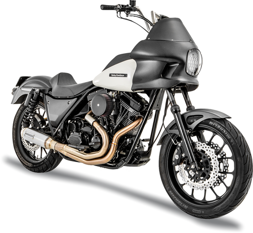 BASSANI XHAUST - 1FXR3SS - 2-into-1 Exhaust System with Super Bike 4" Muffler - Stainless Steel