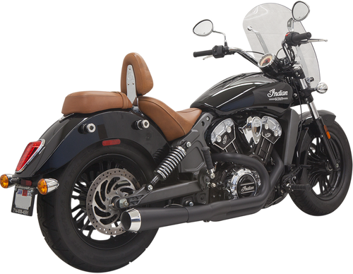 BASSANI XHAUST - 8S12JB - 2:1 Exhaust - Black - Short - Scout