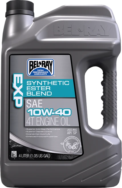 BEL-RAY - 99120-B4LW - EXP Synthetic Blend 4T Oil - 10W-40 - 4L