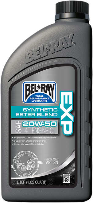 BEL-RAY - 99131-B1LW - EXP Synthetic Blend 4T Oil - 20W-50 - 1L