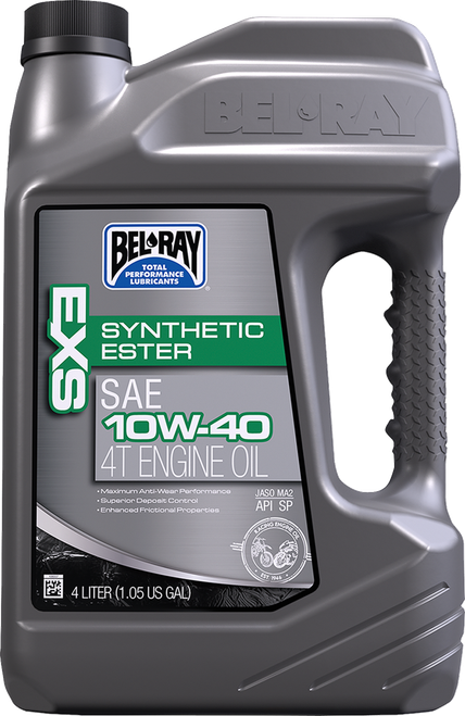 BEL-RAY - 99161-B4LW - EXS Synthetic 4T Oil - 10W-40 - 4L