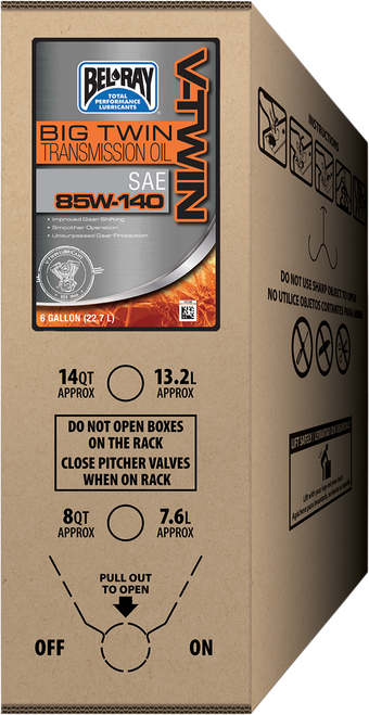 BEL-RAY - 301828150033 - Big Twin Transmission Oil - 6 U.S. gal. - Bag-In-Box