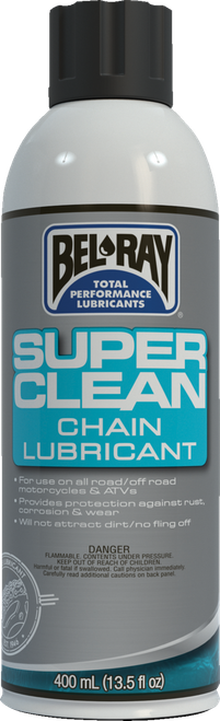 BEL-RAY - 99470-A400W - Super Clean Chain Lube - 400ml - Aerosol