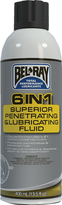 BEL-RAY - 99020-A400W - 6-in-1 Lubricating Fluid - 13.5 U.S. fl oz. - Aerosol