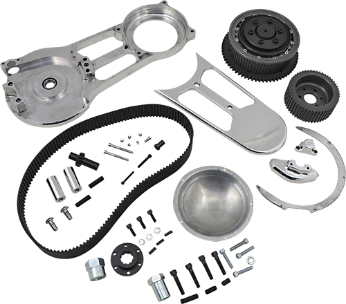 BELT DRIVES LTD. - SH-500 - Open Belt Drive Kit - 2" - Polished