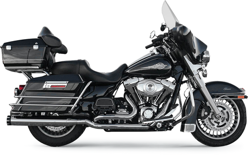 BASSANI XHAUST - 11415A - True-Dual Down Under Headpipes - Chrome - FL '09-'16