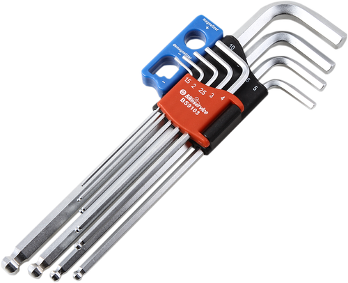 BIKESERVICE - BS9103 - Key Set - Extra Long/Magnetic - Hex/Ball End