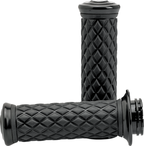 BILTWELL - 6608-201-01 - Alumicore Grips - TBW - Black