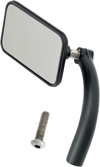 BILTWELL - 6502-100-101 - Mirror - Utility - Side View - Rectangle - Perch - Black - Each