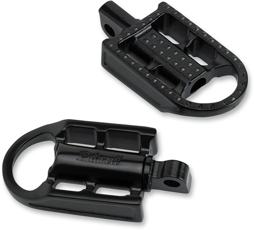 BILTWELL - 7002-201-01 - Mushman Foot Pegs - Standard - Black Electroplated