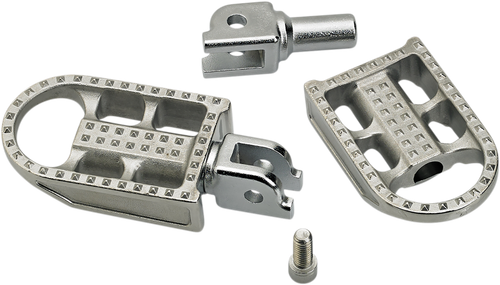 BILTWELL - 7002-302-03 - Mushman Foot Pegs - Step - Raw Polished