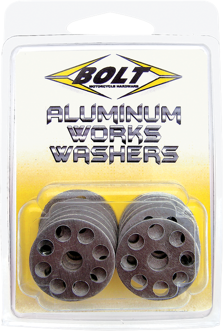 BOLT - 2009-AWW25 - Works Washers - Aluminum - M6 x 25 mm - 10 Pack