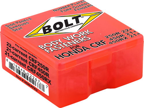 BOLT - HON-PFK3 - Body Work Fastener Kit - '21-'26 Honda CRF