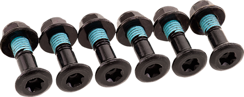 BOLT - 2008-HS.EUBK - Bolt Kit - Sprocket - Double Locked - Black - 6 Pack