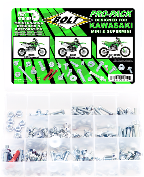 BOLT - KXPP-MINIS - Hardware - Pro Pack - Kawasaki KX 65/85/100/112