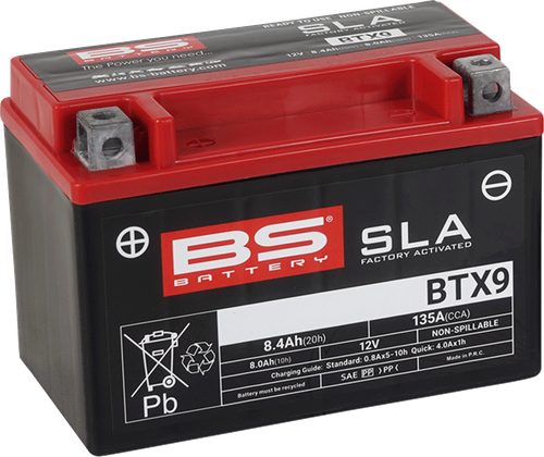 BS BATTERY - 300674 - Battery - BTX9 (YTX)