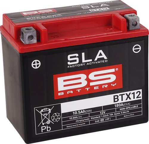 BS BATTERY - 300680 - Battery - BTX12 (YTX)