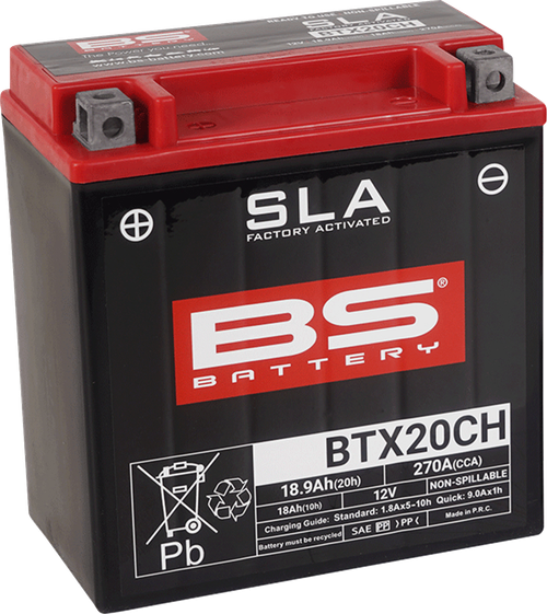 BS BATTERY - 300766 - Battery - BTX20CH (YTX)