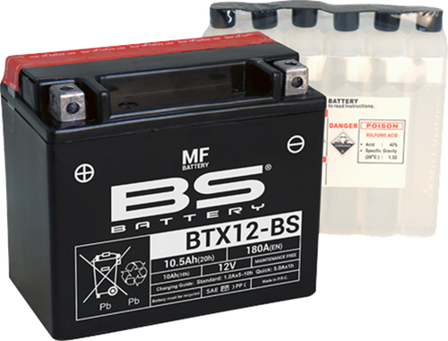 BS BATTERY - 300603 - Battery - BTX12-BS (YTX)