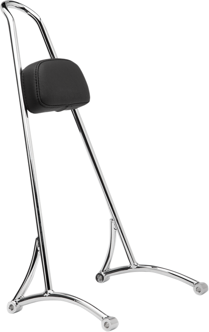 BURLY BRAND - B13-1501C - 20" Tall Sissy Bar - Chrome - HD Sportster '04-'22